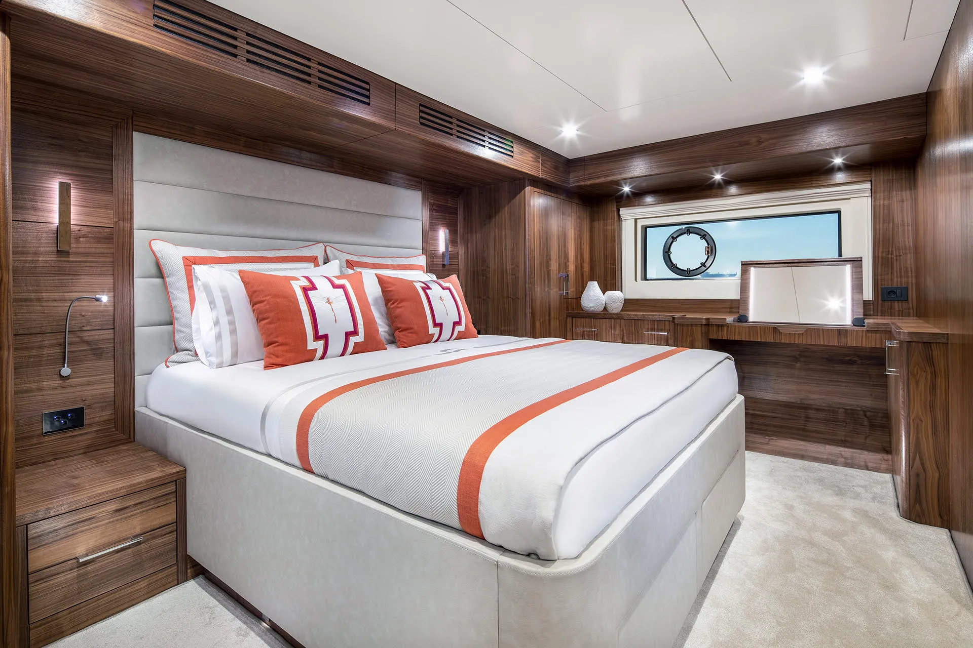 Master cabin with double bed